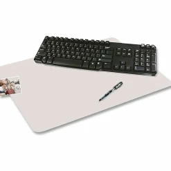 Artistic™ Eco-Clear™ Desk Pad With Antimicrobial Protection,  19" H x 24" W, Frosted Clear