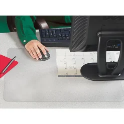 Artistic™ Eco-Clear™ Desk Pad With Antimicrobial Protection,  19" H x 24" W, Frosted Clear