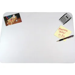 Artistic KrystalView Desk Pad With Antimicrobial Protection, 22" x 17", Clear