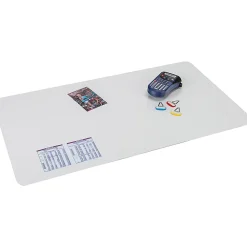 Artistic KrystalView Desk Pad With Antimicrobial Protection, 22" x 17", Clear