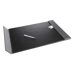 Artistic™ Leatherette Desk Pad With Fold-Out Side Rails, 24