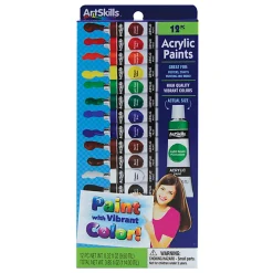 ArtSkills® Acrylic Paints, 0.32 Oz, Assorted Colors, Pack of 12