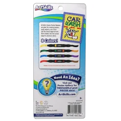 Artskills® Classic Poster Markers, Chisel Tip, Assorted Colors, Pack Of 4