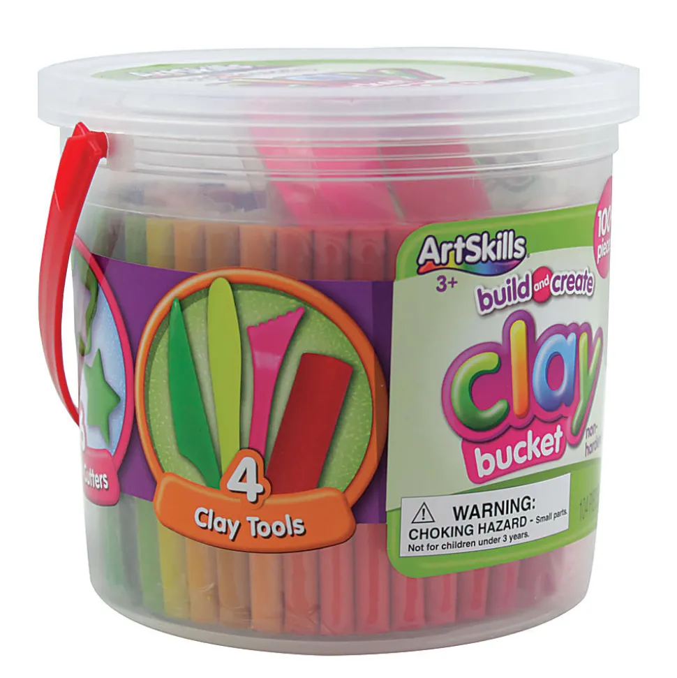 Artskills® Clay Bucket, Assorted Colors