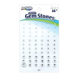 Artskills® Clear Self-Stick Gems, Small, Pack Of 66