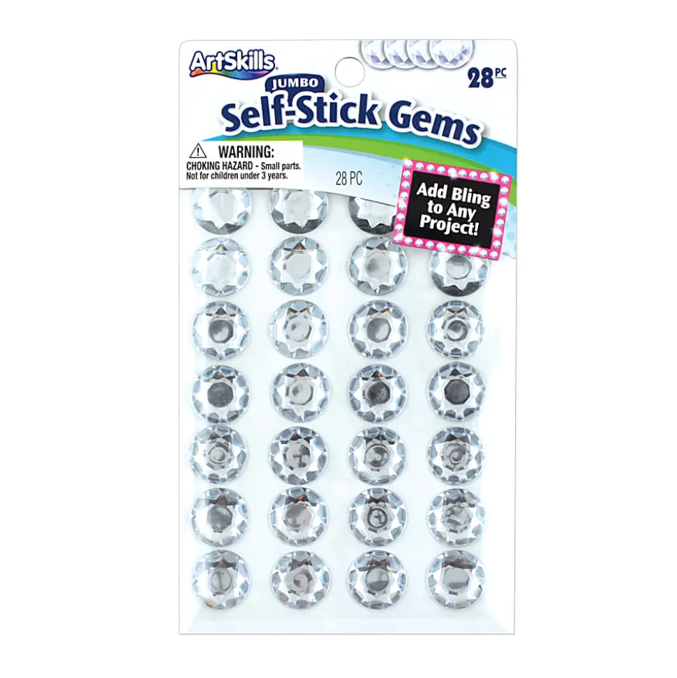 Artskills® Clear Self-Stick Gems, Pack Of 28
