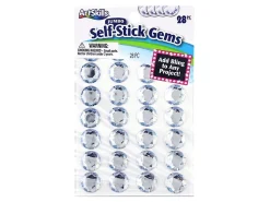 Artskills® Clear Self-Stick Gems, Pack Of 28