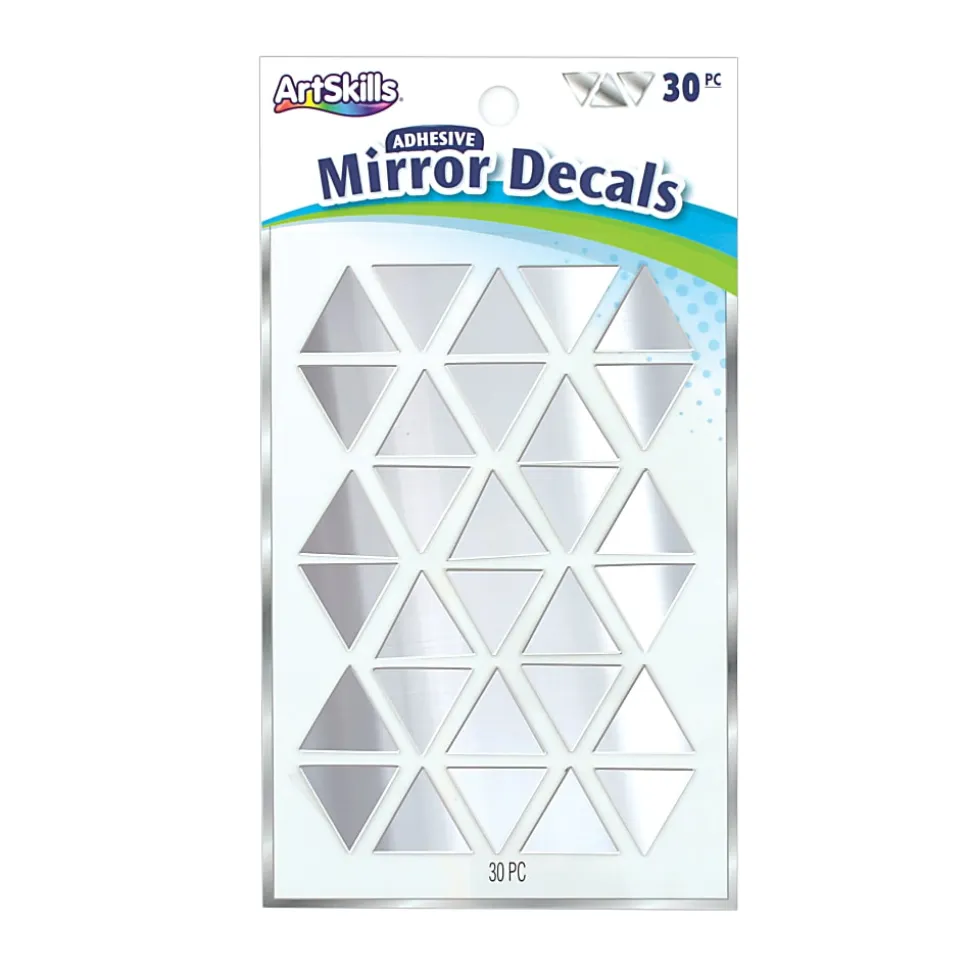 Artskills® Mirror Decals, Silver, Pack Of 30