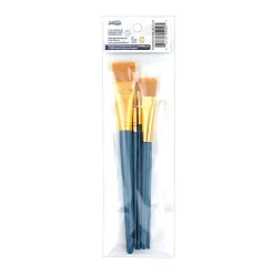Artskills® Premium Craft Brushes, Natural Bristles, Blue Handle, Set Of 6