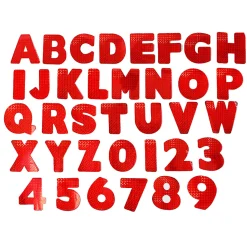ArtSkills® Quick Letters, 4", Assorted Holographic Colors, Pack Of 108