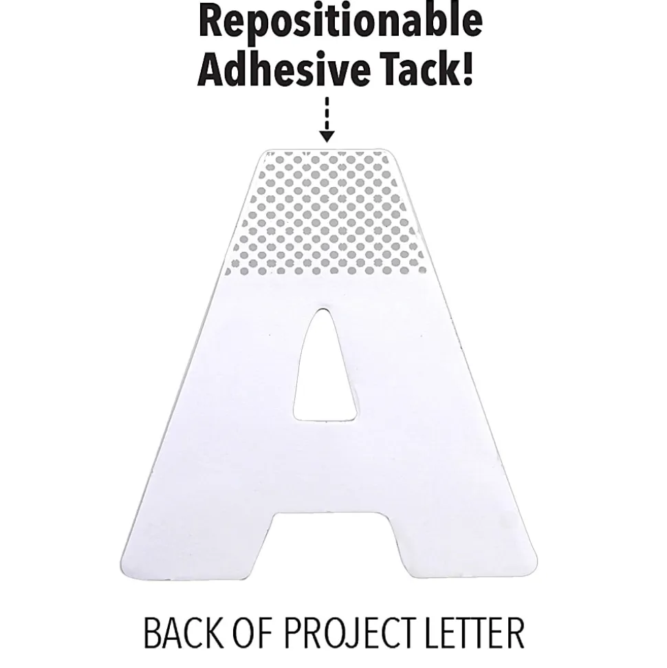 ArtSkills® Quick Letters, 4", Black/White, Pack Of 180