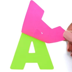 ArtSkills® 100% Recycled Quick Letters, 4", Assorted Colors, Pack Of 180