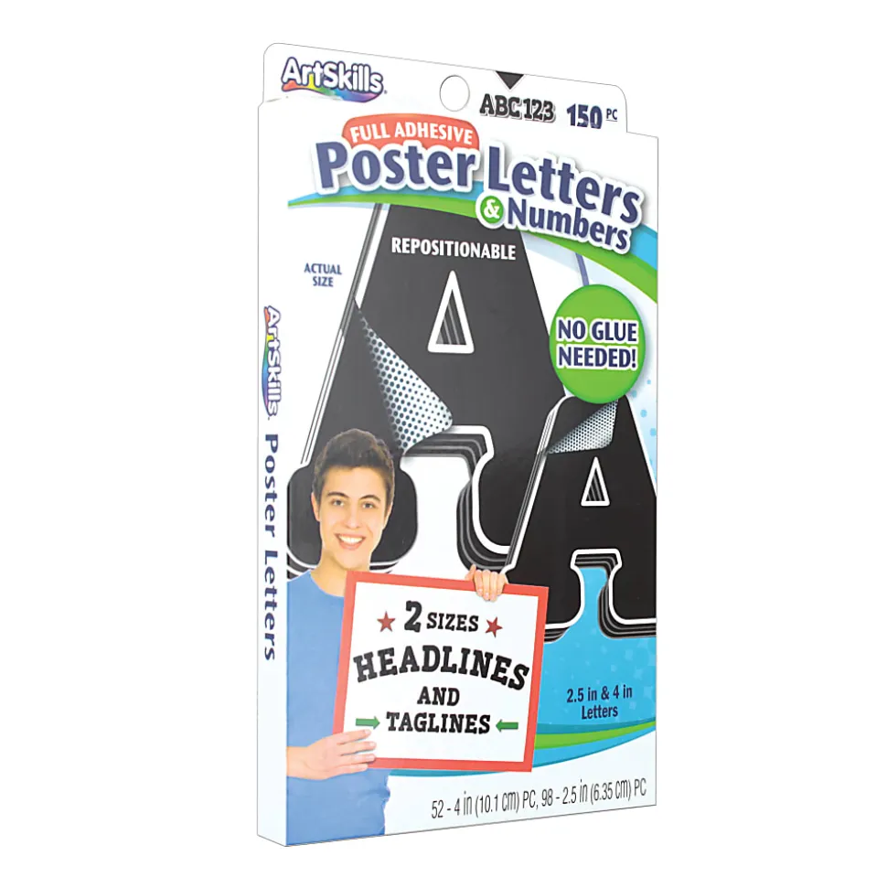 Artskills® Repositionable Letters, Black, Pack Of 150