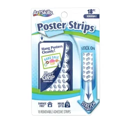Artskills® Smart Grip Poster Strips, White, Pack Of 18