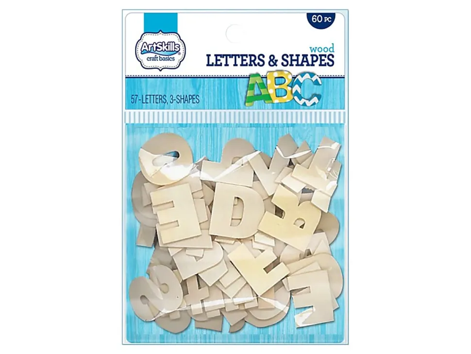 Artskills® Wood Letters, Tan, Pack Of 60