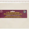 Ashley Productions Document Pockets, 9 1/2" x 12", Clear, 12 Pockets Per Pack, Set Of 3 Packs