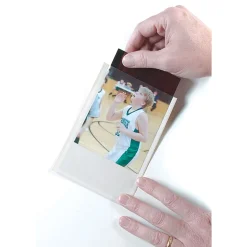 Ashley Productions Photo/Index Card Pockets, 4" x 6", Clear, 25 Pockets Per Pack, Set Of 5 Packs