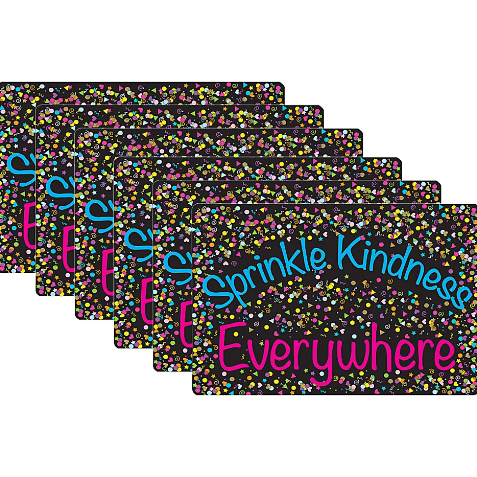 Ashley Smart Poly Computer Mouse Pad, 8" x 10", Sprinkle Kindness Everywhere, Pack Of 6 Mouse Pads