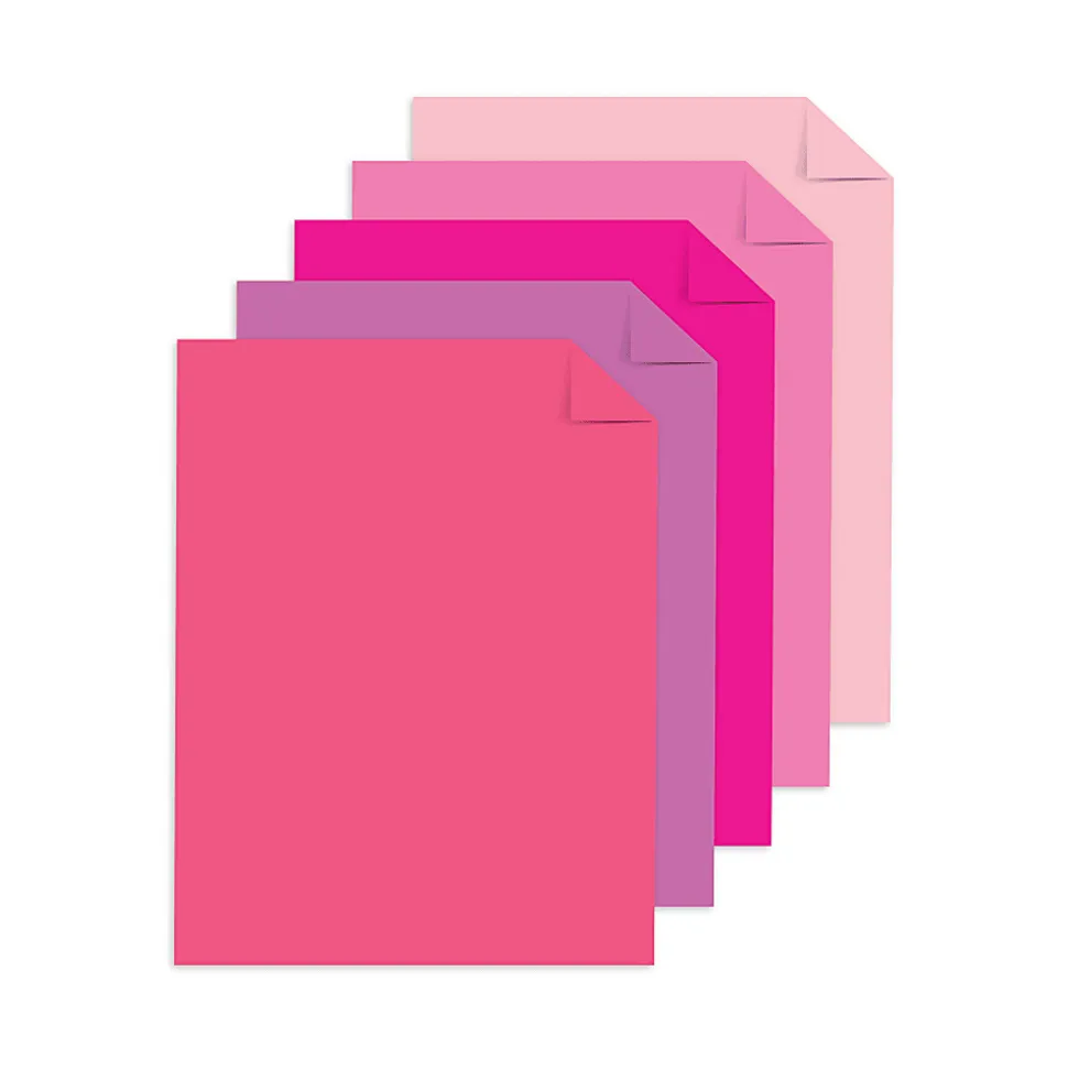 Astrobrights Color Laser Paper, Interstellar Pinks Assortment, Letter (8-1/2" x 11"), 100 Sheets Per Ream, 24 Lb, 96 Brightness
