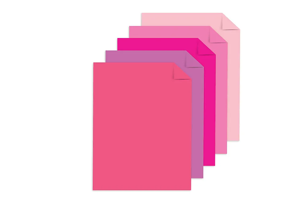 Astrobrights Color Laser Paper, Interstellar Pinks Assortment, Letter (8-1/2" x 11"), 100 Sheets Per Ream, 24 Lb, 96 Brightness