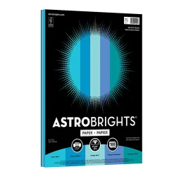 Astrobrights Color Laser Paper, Galactic Blues Assortment, Letter (8-1/2