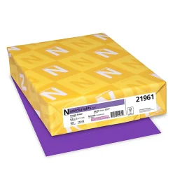 Astrobrights® Color Multi-Use Printer & Copy Paper, 1 Ream, Gravity Grape, Letter (8.5" x 11"), 500 Sheets Per Ream, 24 Lb, 94 Brightness
