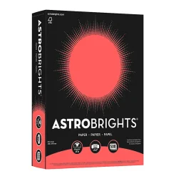 Astrobrights® Color Multi-Use Printer & Copy Paper, 1 Ream, Rocket Red, Letter (8.5