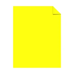 Astrobrights® Color Multi-Use Printer & Copy Paper, 1 Ream, Lift-Off Lemon, Letter (8.5" x 11"), 500 Sheets Per Ream, 24 Lb, 94 Brightness