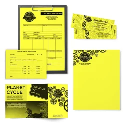 Astrobrights® Color Multi-Use Printer & Copy Paper, 1 Ream, Lift-Off Lemon, Letter (8.5