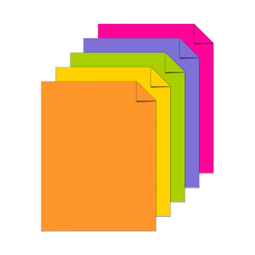Astrobrights® Color Multi-Use Printer & Copy Paper, 1 Ream, Happy Color Assortment, Letter (8.5" x 11"), 500 Sheets Per Ream, 24 Lb, 94 Brightness