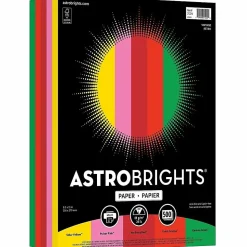Astrobrights® Color Multi-Use Printer & Copy Paper, 1 Ream, Gamma Green, Letter (8.5" x 11"), 500 Sheets Per Ream, 24 Lb, 94 Brightness