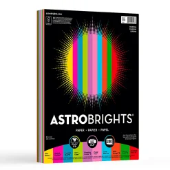 Astrobrights® Color Multi-Use Printer & Copy Paper, 1 Ream, Vintage Assortment, Letter (8.5" x 11"), 200 Sheets Per Pack, 24 Lb, 94 Brightness
