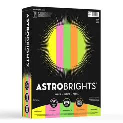 Astrobrights® Color Multi-Use Printer & Copy Paper, 1 Ream, Neon Assortment, Letter (8.5" x 11"), 500 Sheets Per Ream, 24 Lb, 94 Brightness
