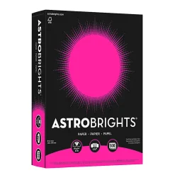 Astrobrights® Color Multi-Use Printer & Copy Paper, 1 Ream, Fireball Fuchsia, Letter (8.5