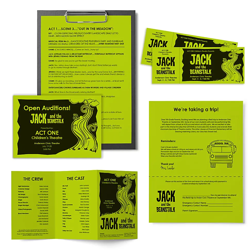 Astrobrights® Color Multi-Use Printer & Copy Paper, 1 Ream, Terra Green, Letter (8.5" x 11"), 500 Sheets Per Ream, 24 Lb, 94 Brightness