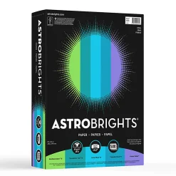Astrobrights® Color Multi-Use Printer & Copy Paper, 1 Ream, Cool Assortment, Letter (8.5