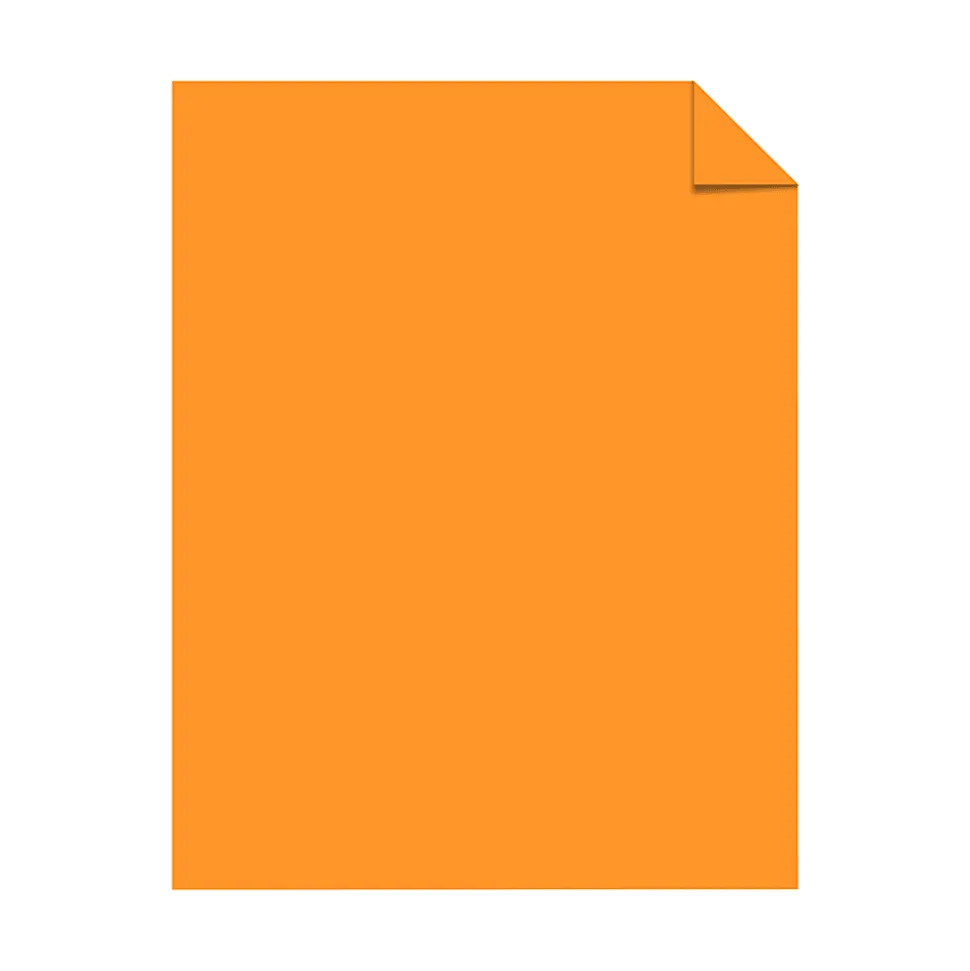 Astrobrights® Color Multi-Use Printer & Copy Paper, 1 Ream, Cosmic Orange, Letter (8.5" x 11"), 500 Sheets Per Ream, 24 Lb, 94 Brightness