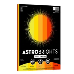 Astrobrights Color Paper, Solar Sparks Assortment, Letter (8-1/2