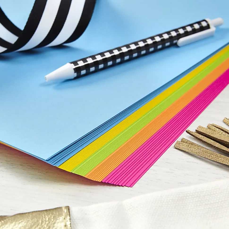 Astrobrights Color Paper, 8-1/2" x 11", Bright Assortment, Total Qty 100