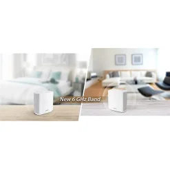 Asus ZenWiFi ET8 ET8 (W-2-PK) Wi-Fi 6 IEEE 802.11ax  Wireless Router - 2.40 GHz ISM Band - 5 GHz UNII Band - ET8W2PK