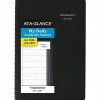 AT-A-GLANCE® Academic 2026-2027 Daily Appointment Book Planner, Black, Small, 5" x 8"