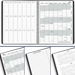 AT-A-GLANCE® Academic 2026-2027 18-Month Monthly Planner, Black, Large, 9" x 11"