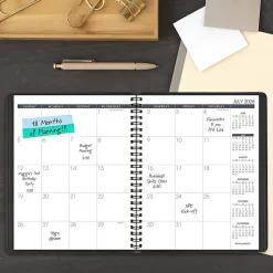AT-A-GLANCE® Academic 2026-2027 18-Month Monthly Planner, Black, Medium, 7