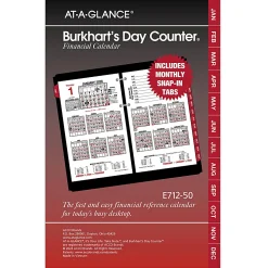 AT-A-GLANCE® Burkhart's Day Counter® 2026 Daily Loose-Leaf Desk Calendar Refill, Large, 4 1/2