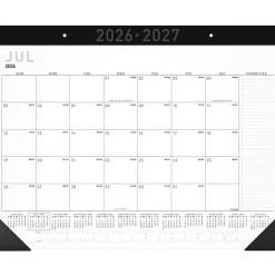 AT-A-GLANCE® Contemporary Academic 2026-2027 Monthly Desk Pad Calendar, Standard, 21 3/4