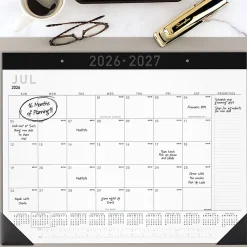 AT-A-GLANCE® Contemporary Academic 2026-2027 Monthly Desk Pad Calendar, Standard, 21 3/4