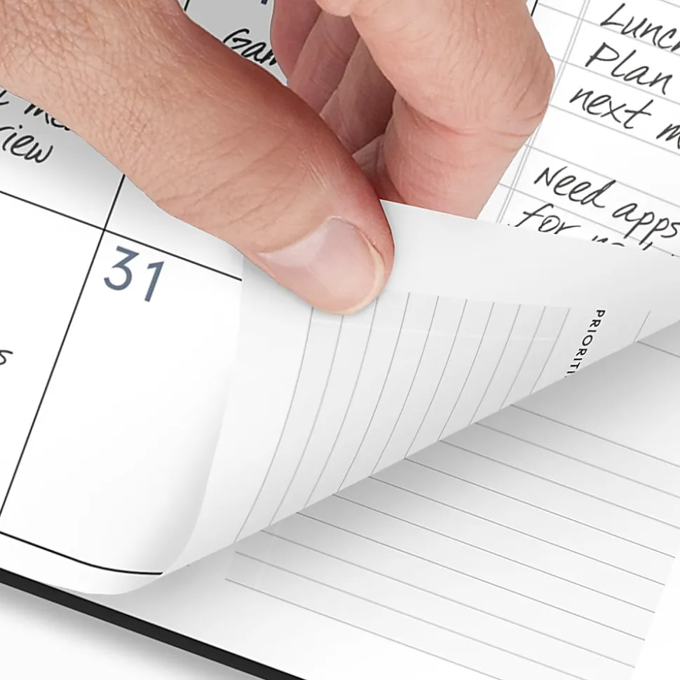AT-A-GLANCE® Contemporary Lite 2026 Weekly Monthly Planner, Black, Large, 8 1/4" x 11"