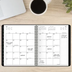 AT-A-GLANCE® Contemporary Lite 2026 Weekly Monthly Planner, Black, Medium, 7