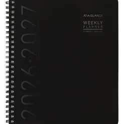 AT-A-GLANCE® Contemporary Lite Academic 2026-2027 Weekly Monthly Planner, Black, Medium, 7" x 8 3/4"