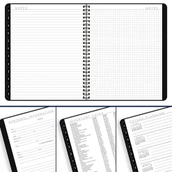 AT-A-GLANCE® Contemporary Lite Academic 2026-2027 Weekly Monthly Planner, Black, Medium, 7